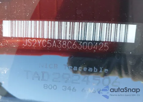 2012 Suzuki Sx4 Le/Le Popular z USA, uszkodzony, nr VIN JS2YC5A38C6300425